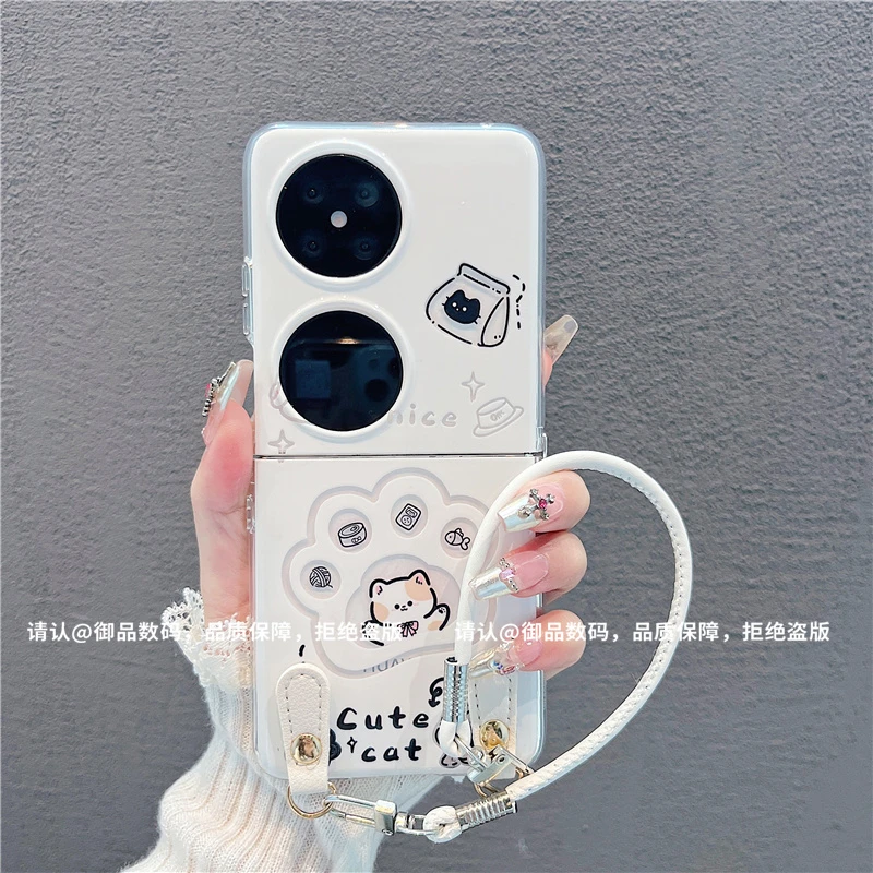 (华为pocket2系列)透明折叠壳适用华为pocket2手机壳防摔爆款网潮
