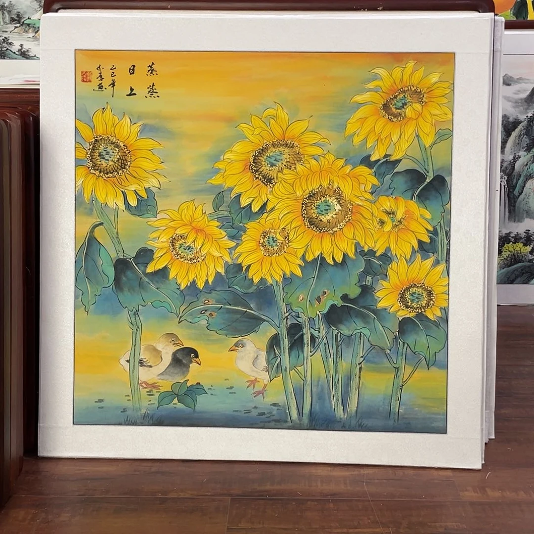 国画带框尺寸83*83厘米