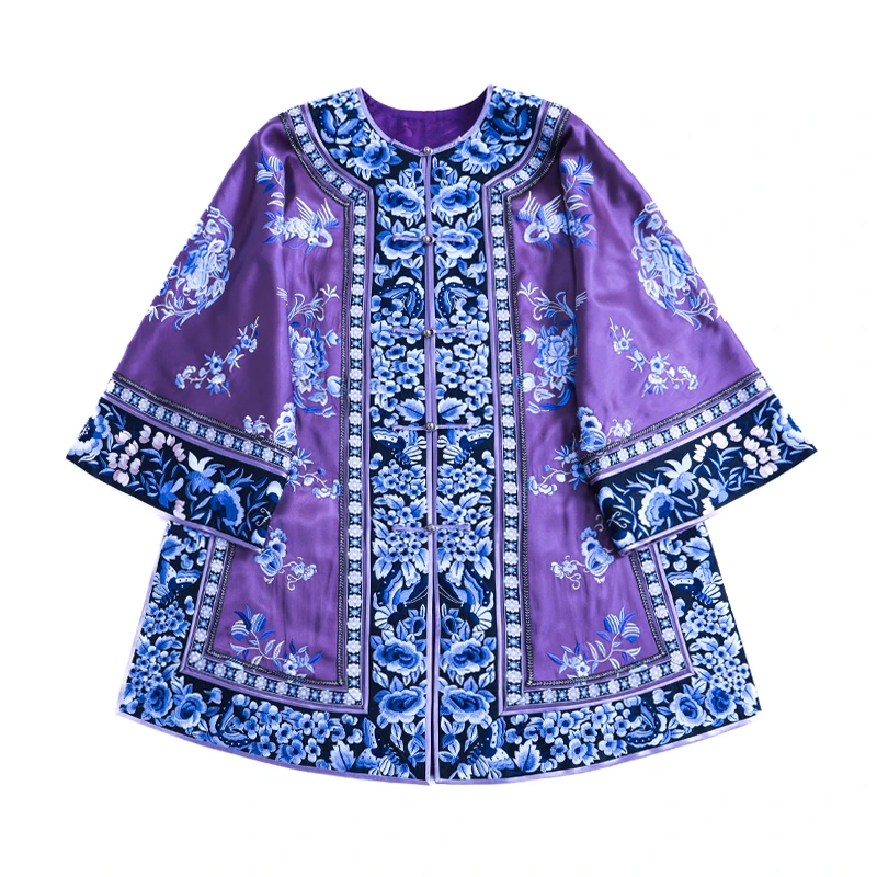 「紫苑」乐锦坊复古中国风手工原创设计感日常百搭国潮女装汉服上衣