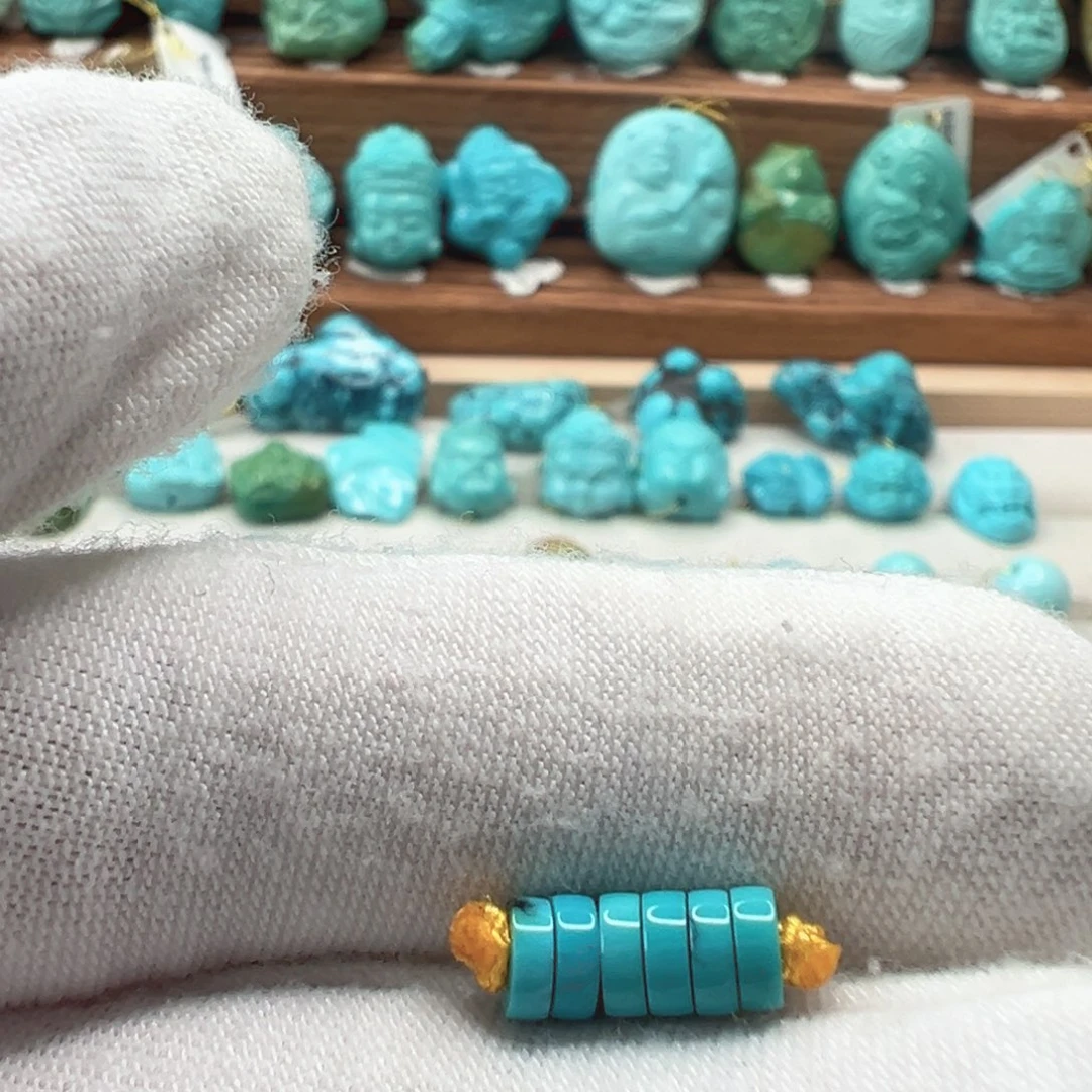 绿松石未镶嵌隔片4.5mm