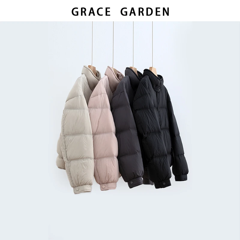 GRACE GARDEN【北海道！】立领短款加厚面包羽绒服YRF5L1110