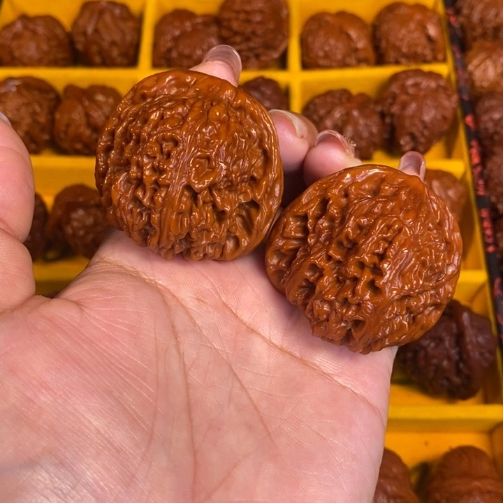 桃核吊坠王*城南疆石一对7LXP#00#