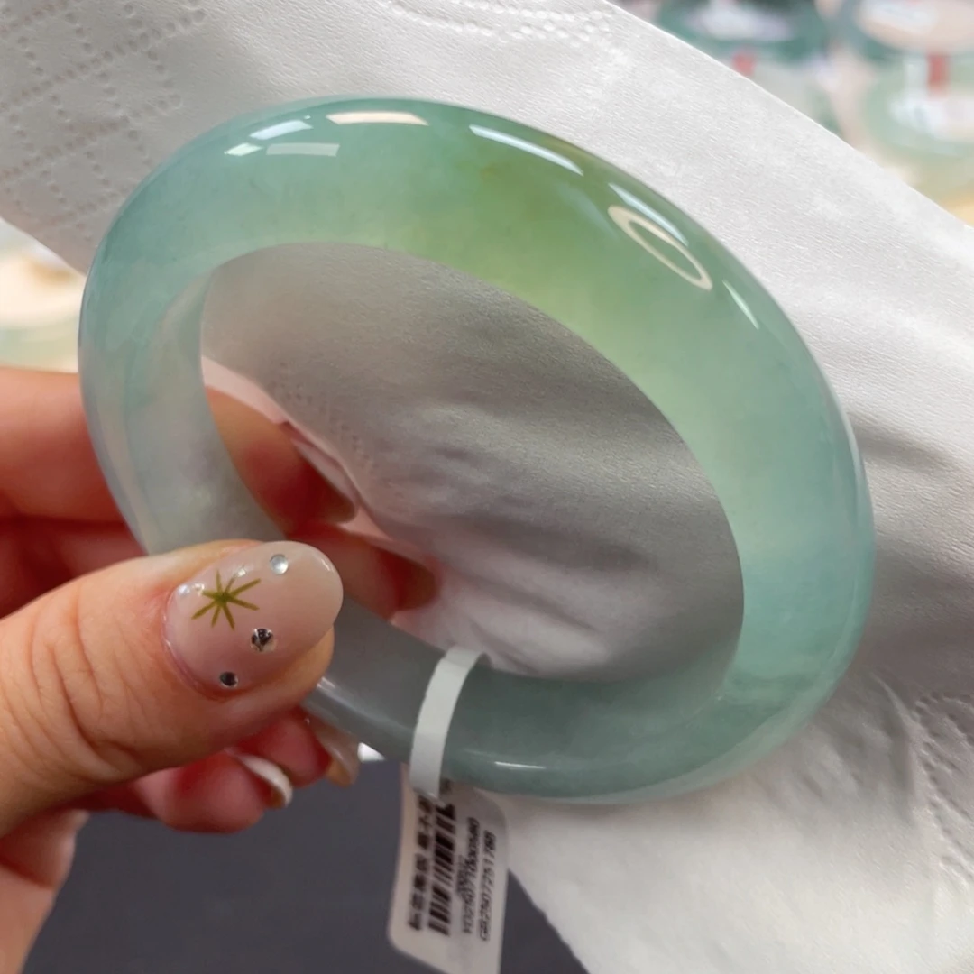 未镶嵌手镯翡翠12号轻奢蓝半山水毕业班