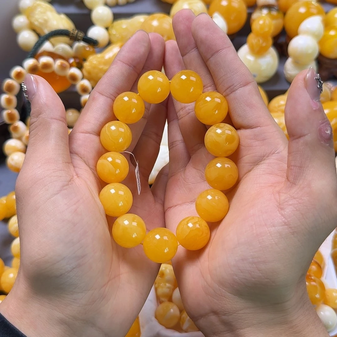 琥珀珠宝奇石未镶嵌18mm