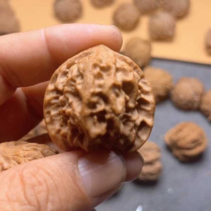 烟***花文玩核桃把件玲珑
