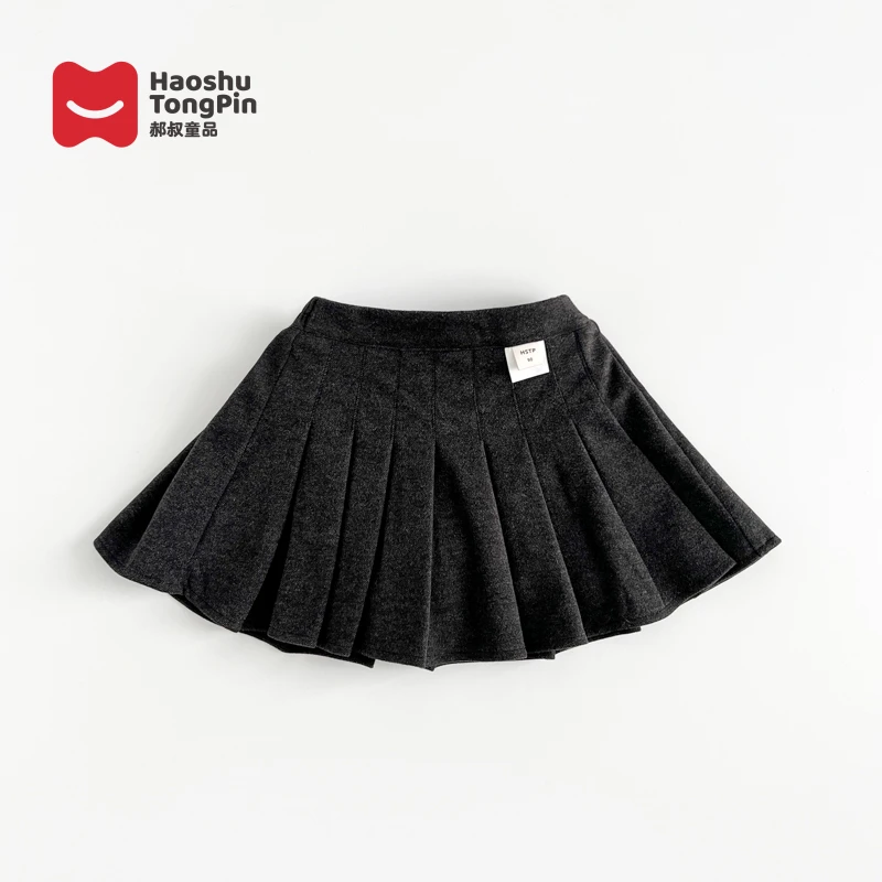 现货【亲子装】郝叔童品秋冬新款2025儿童加绒百褶裙时尚韩系HP4387