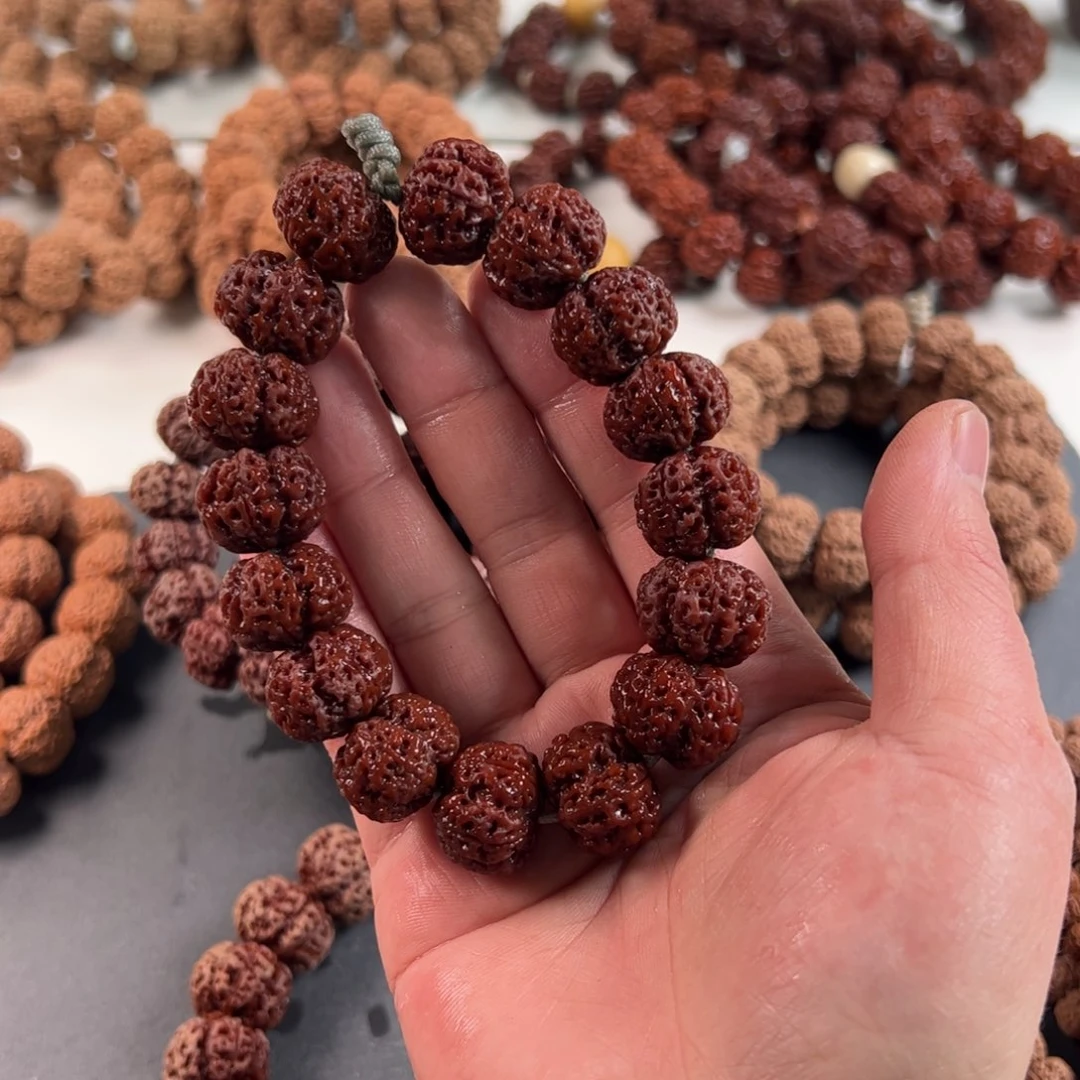 金刚菩提手串满肉梅花双龙超头20