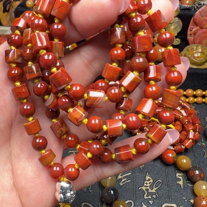 玛瑙/玉髓未镶嵌战国红