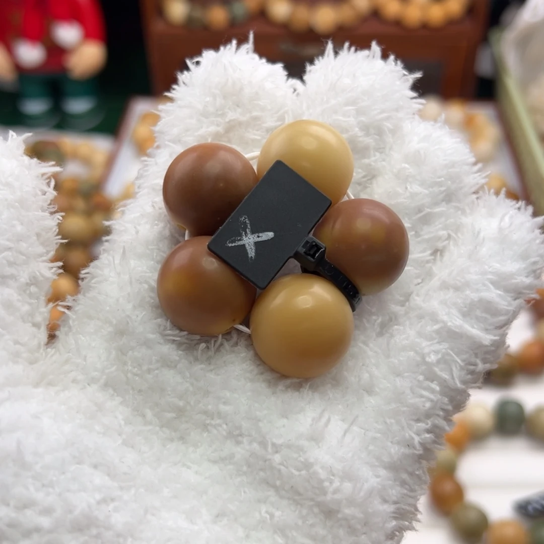 菩提根/象牙果手串卡21圆珠干磨手捻瑕疵福利价