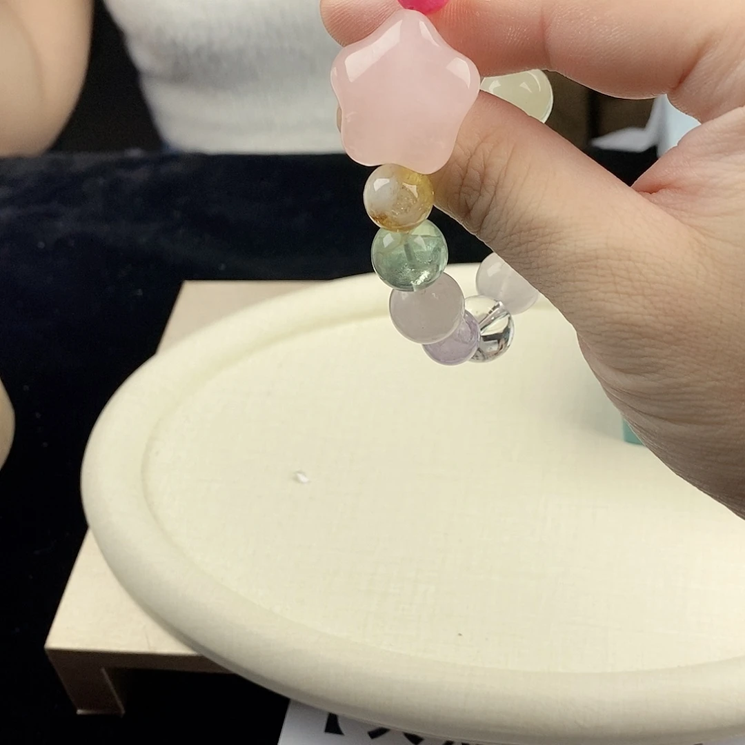 银S925镀金镶嵌手链水晶