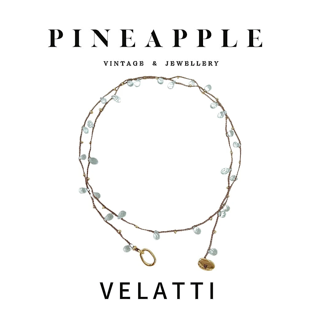 合金项链 菠萝中古Velatti项链LK7793