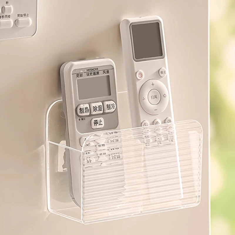 空调电视遥控器挂墙上收纳盒客厅壁挂式支架放置桌面床头手机挂架
