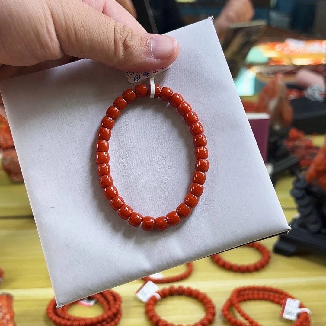南红玛瑙未镶嵌手链