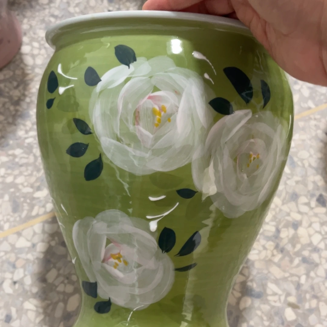 景德镇陶瓷花盆花盆微瑕