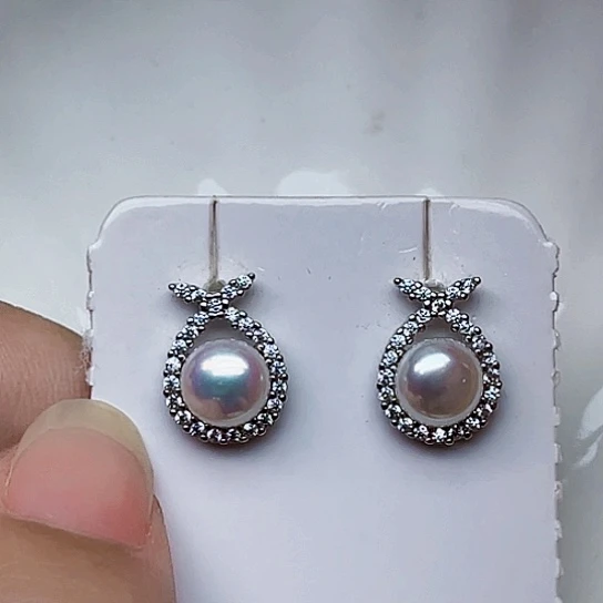 未镶嵌淡水珍珠耳饰