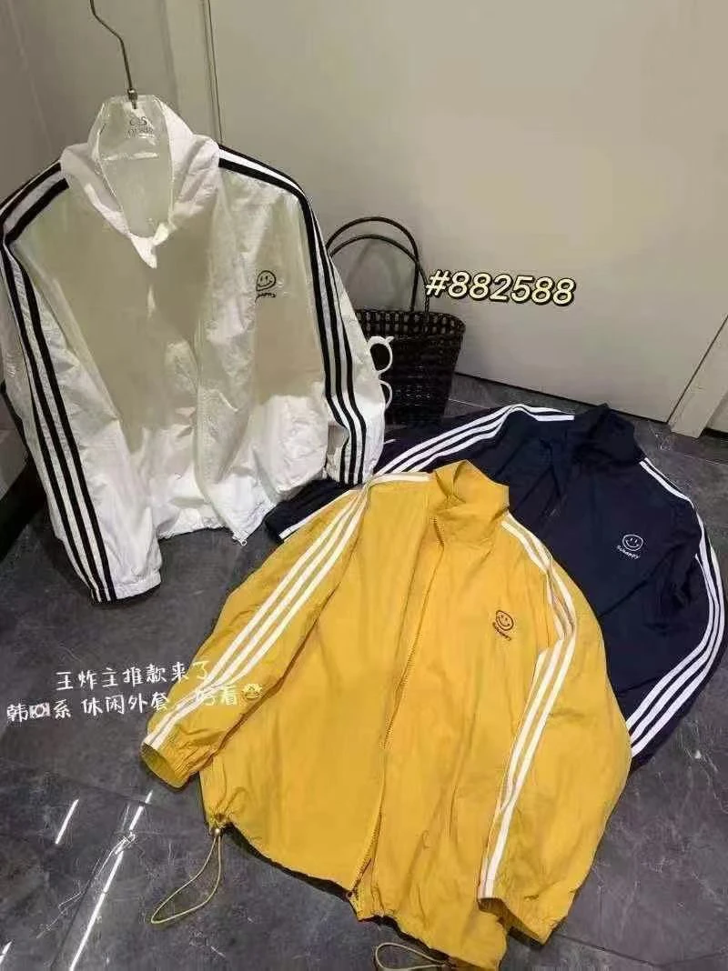 2567笑脸款三条杠 夏季新款防晒衣长68cm