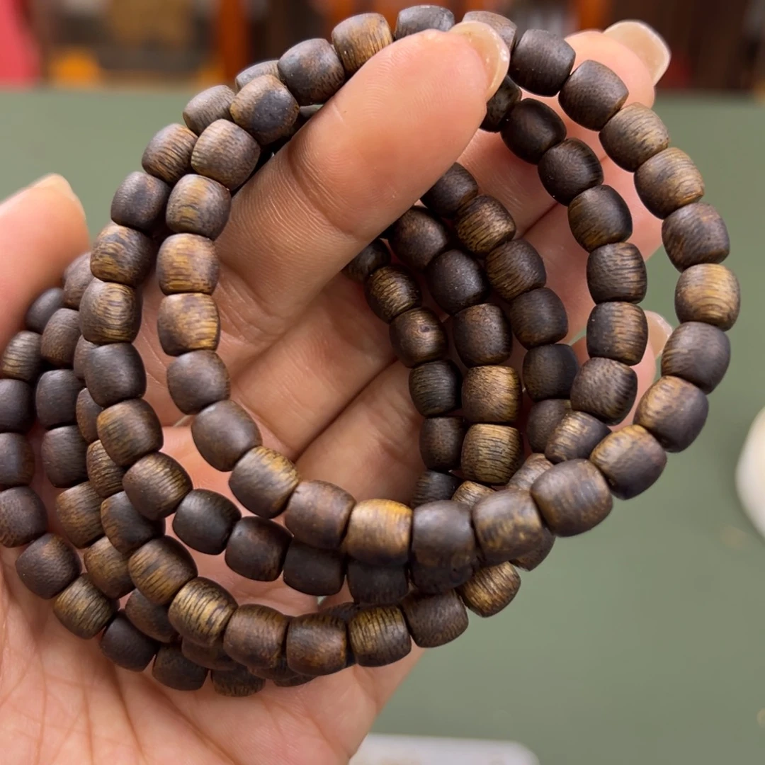 沉香沉香碎屑海南流油王鼓珠卡6/4g单圈多样性发一