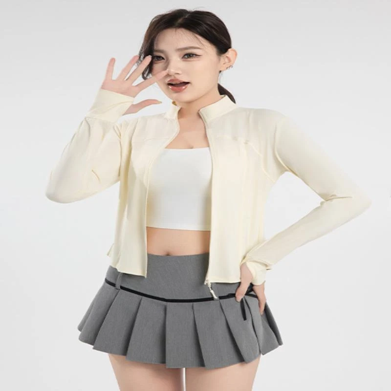 AL900防晒衣女开衫修身立领户外骑行防紫外线衣瑜伽防晒服外套女