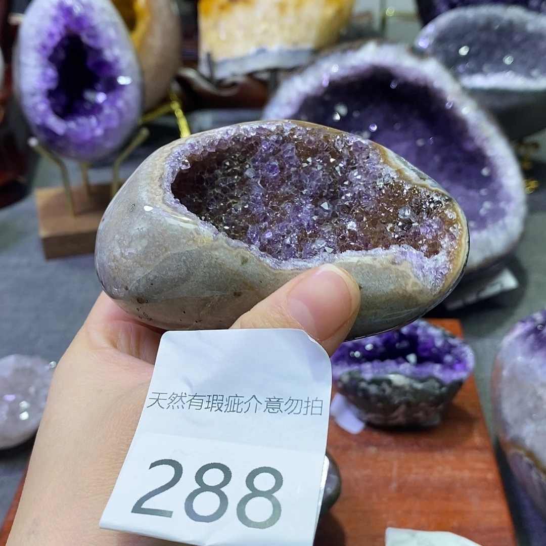 紫晶珠宝半成品未镶嵌