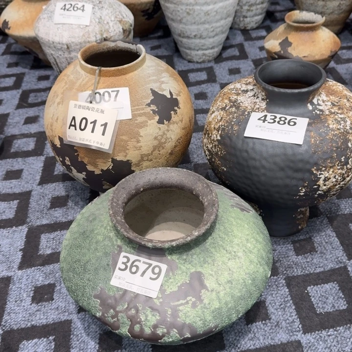 萍***坊瓷片景德镇高温花器编码011、4386，3679