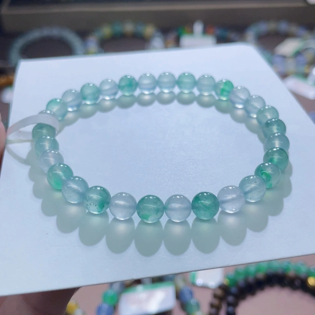 未镶嵌手链翡翠木纳冰飘卡6