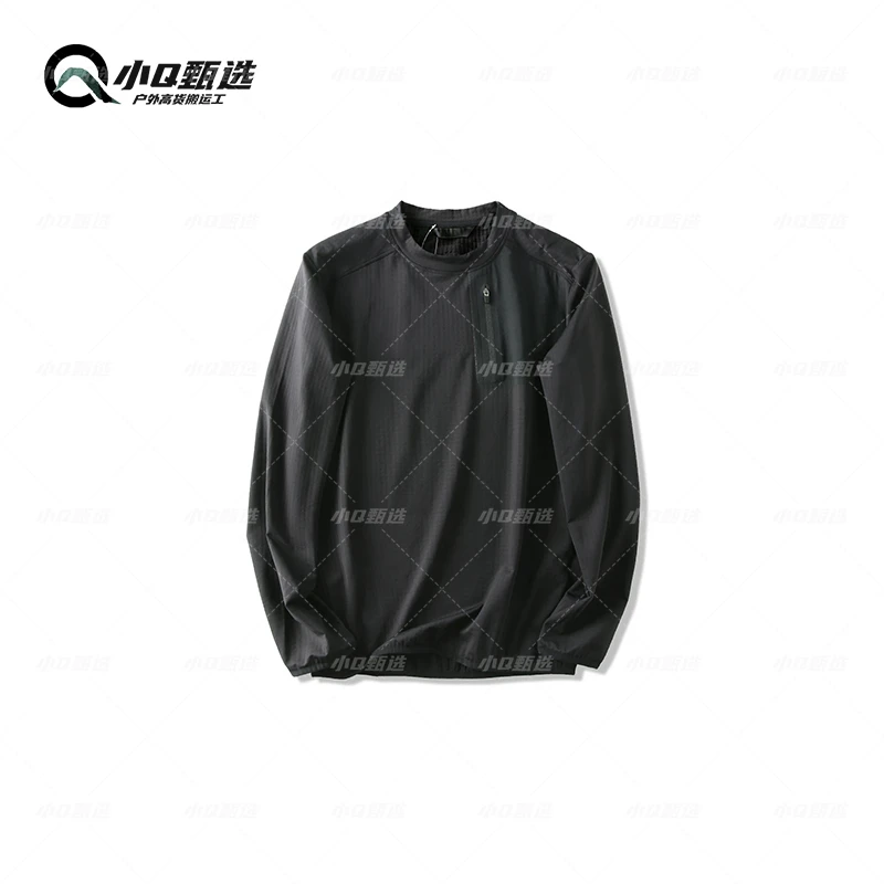 【方格绒矩阵】圆领抓绒衣立领套头保暖跑步弹力透气户外运动