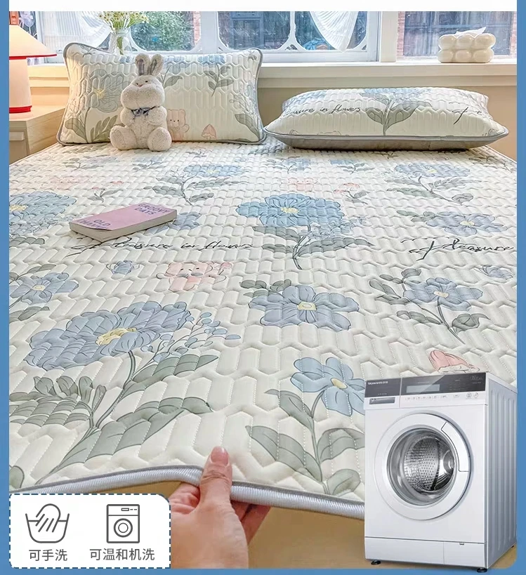 夏季乳胶凉席三件套可水洗冰感空调软席子 夏凉垫 RJ01