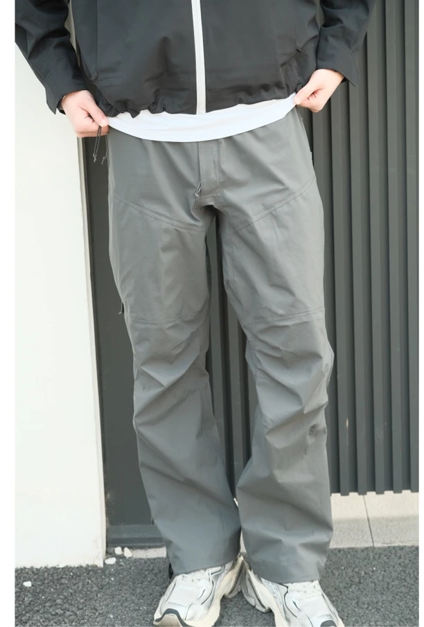 军鸟美式春秋三防防水防风直筒裤城市户外休闲运动功能性冲锋裤