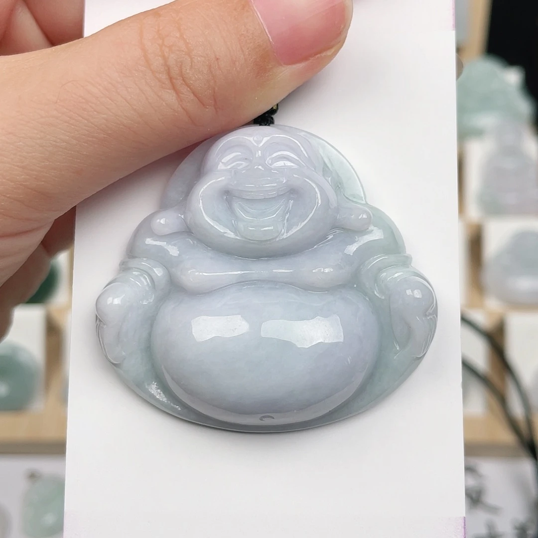 翡翠未镶嵌颈饰佛公