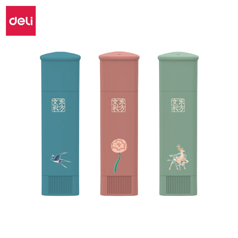 得力DF312东方文彩固体胶(混)8g/卡