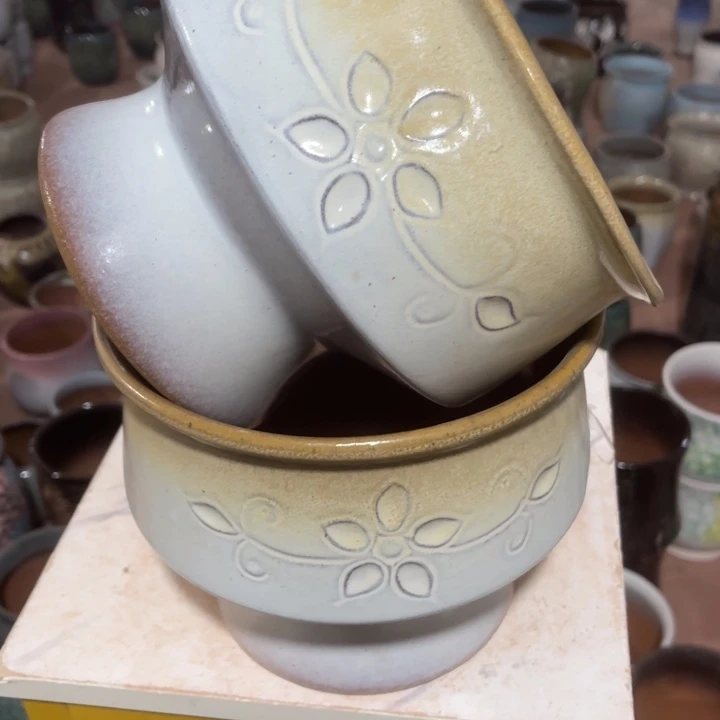 紫砂花盆口径21高度17两只正品