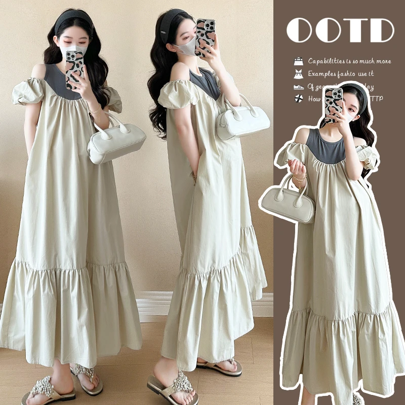 宽松时尚孕妇装夏装新款爆款大码舒适高质量外出休闲孕妇连衣裙女