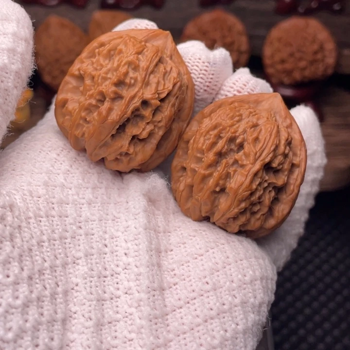 文玩核桃把件秦岭野生山魄系列龙阙34