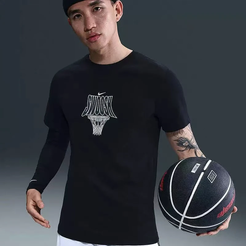 耐克/NIKE男子2025夏Dri-FIT透气运动篮球短袖针织 HJ3467010 #HB