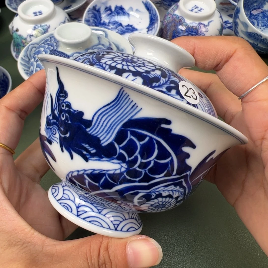 陶瓷景德镇纯手工纯手绘茶具木木23