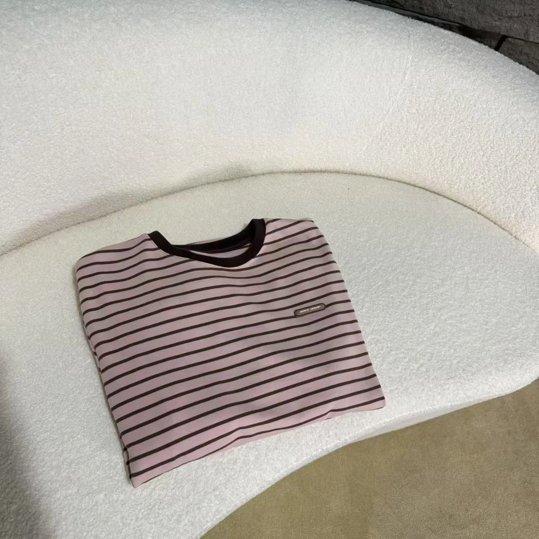 吉米赛欧【条纹百搭】 9Q2355682 线衫百搭时尚短袖初秋简约ins