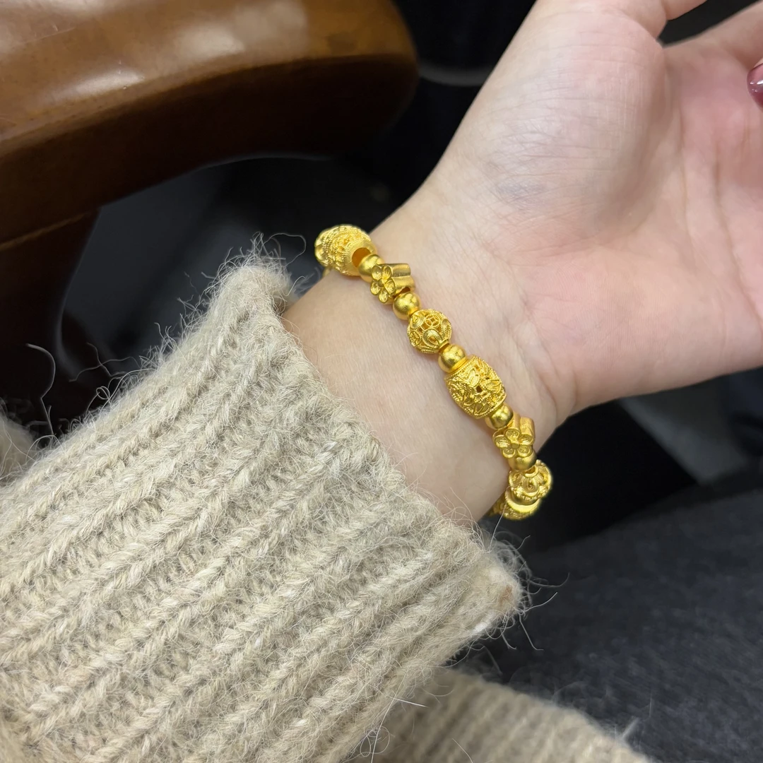 足银手链 【花珠手串】足银999手串传承经典时尚