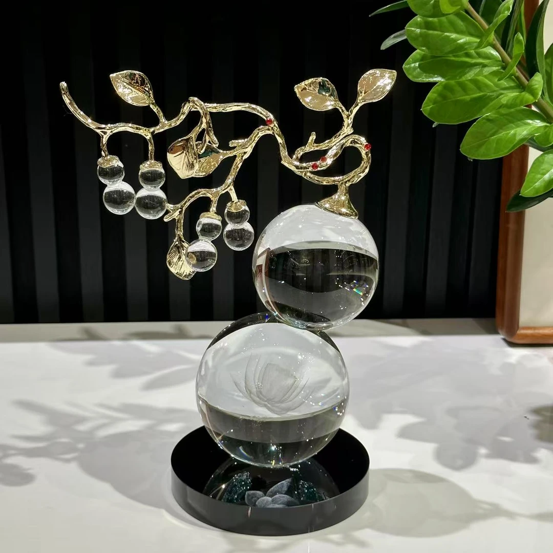 【摩登良品】创意珐琅彩葫芦现代轻奢简约客厅新中式摆件
