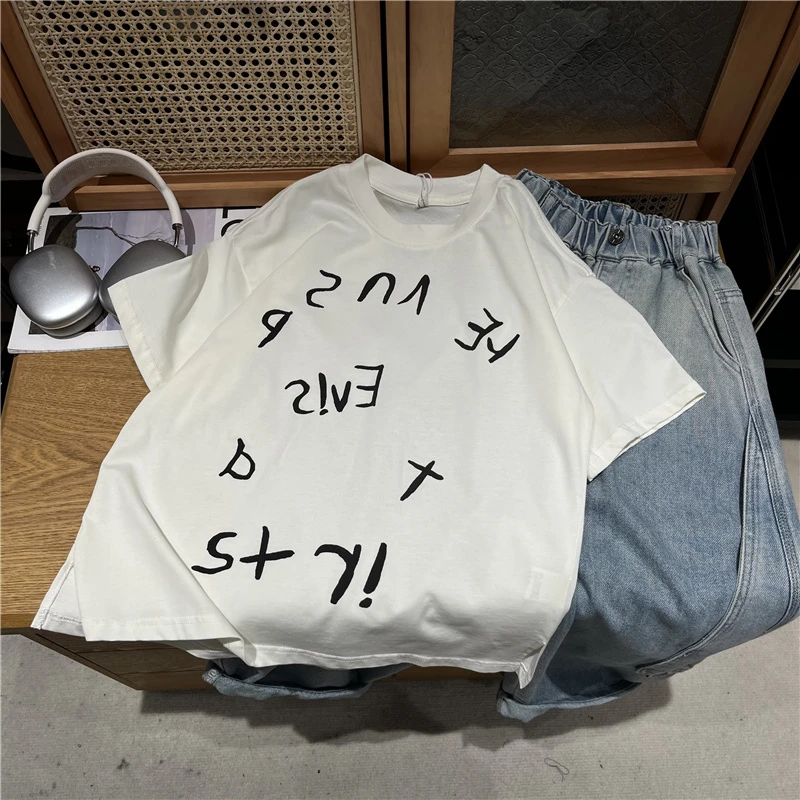 吴小越w1147男童夏款短袖圆领无感印花韩版棉t恤中大童儿童上衣