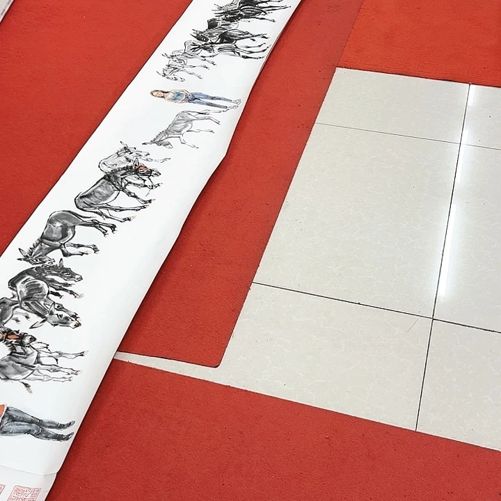 书法张友涛绘画长卷