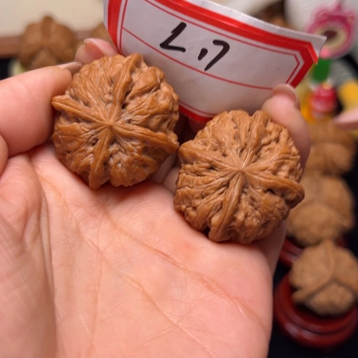 吊坠文玩核桃33雨花石正四17