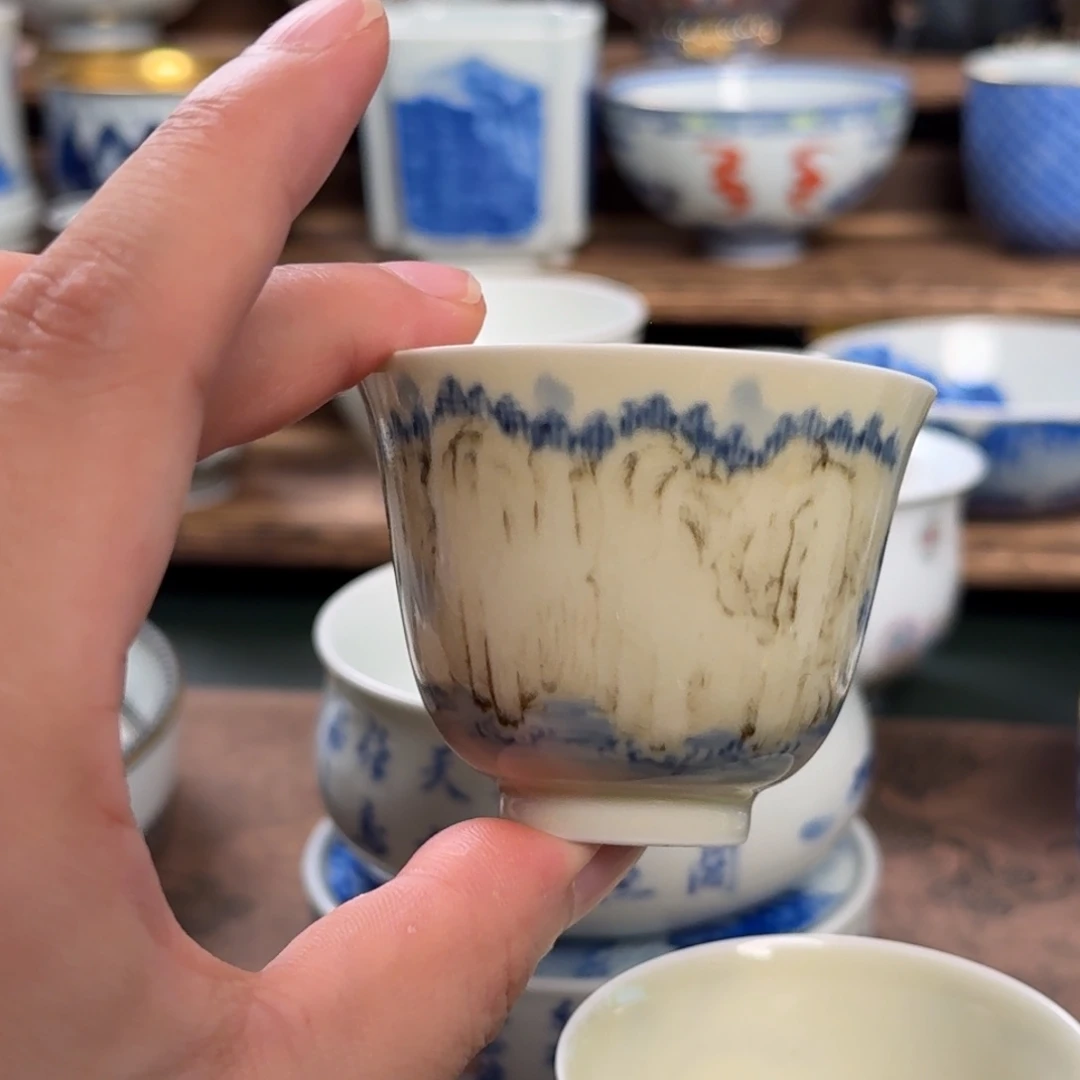 纯手工手绘陶瓷茶具微瑕