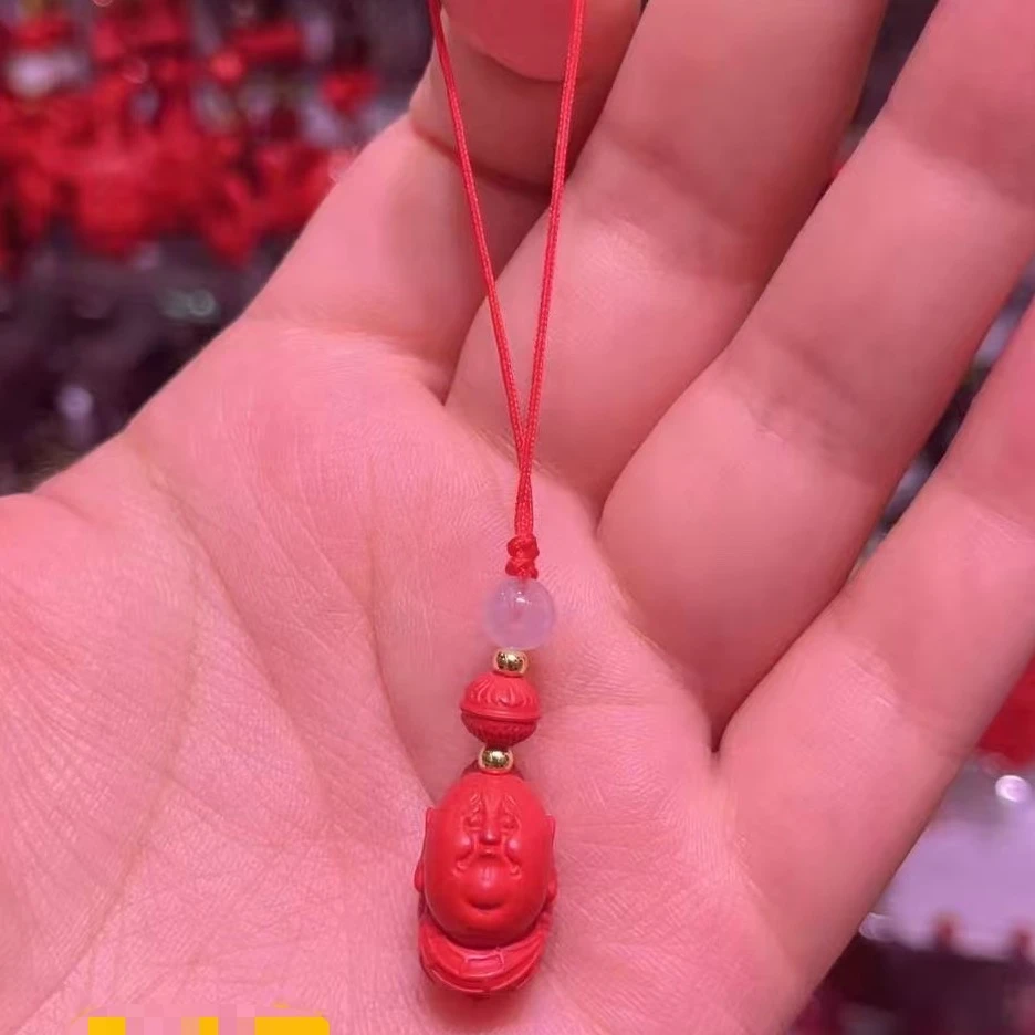 瑞思祥 含辰砂工艺品【高含量红砂】天然砂手机链