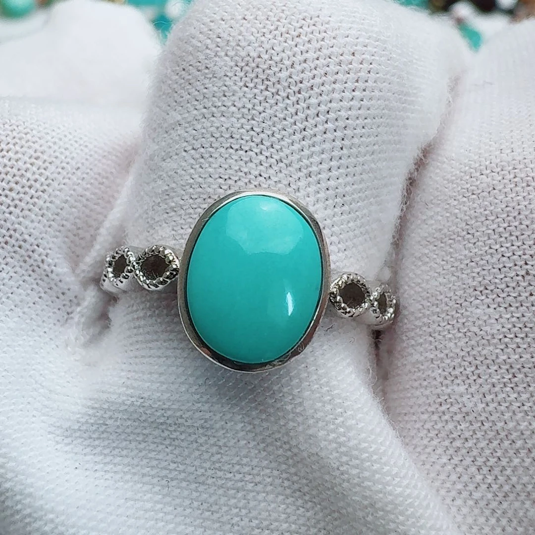 银S925镶嵌绿松石珠宝奇石