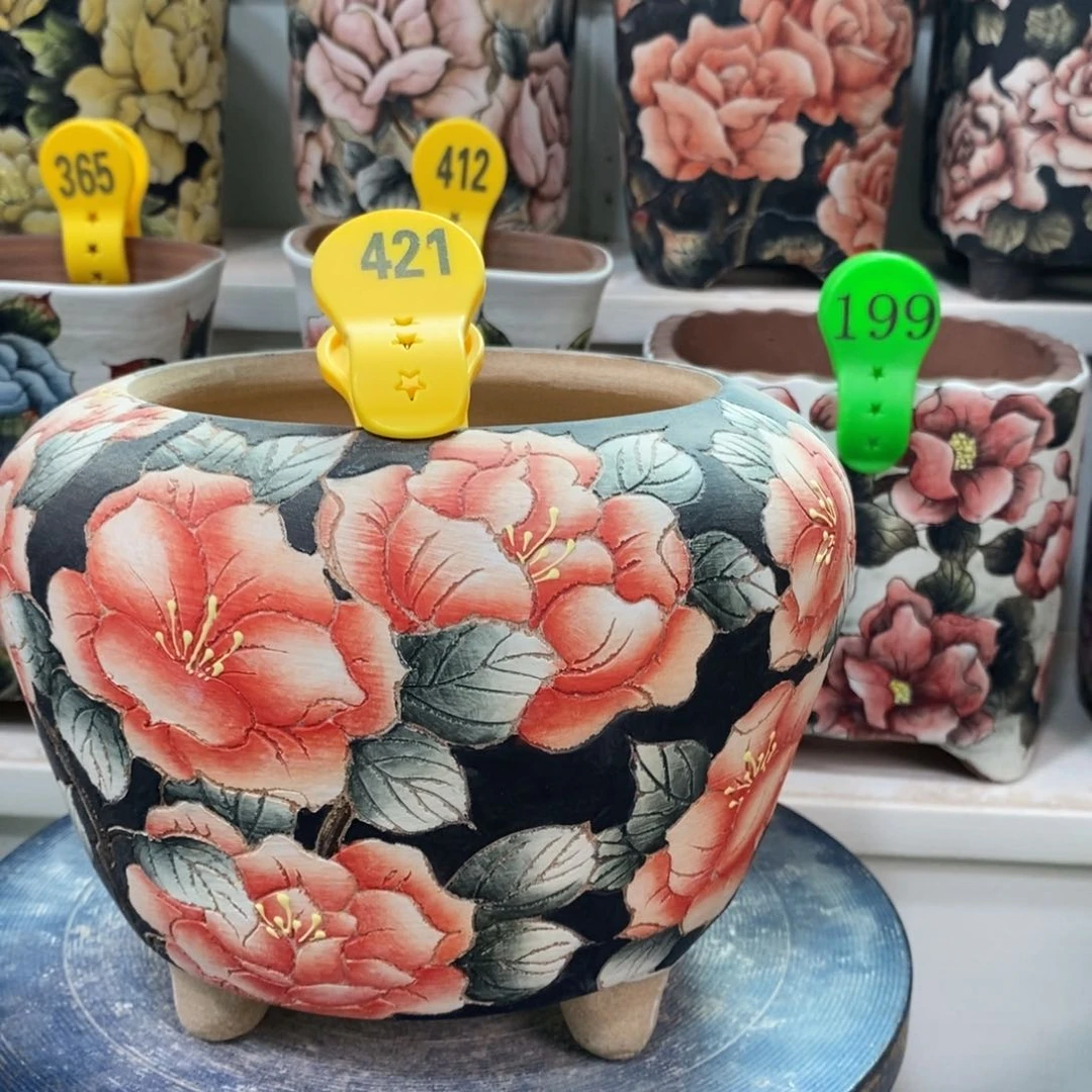 紫砂花盆水晶花盆421