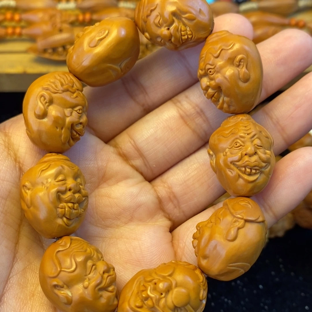 橄榄核手串/手链怪脸