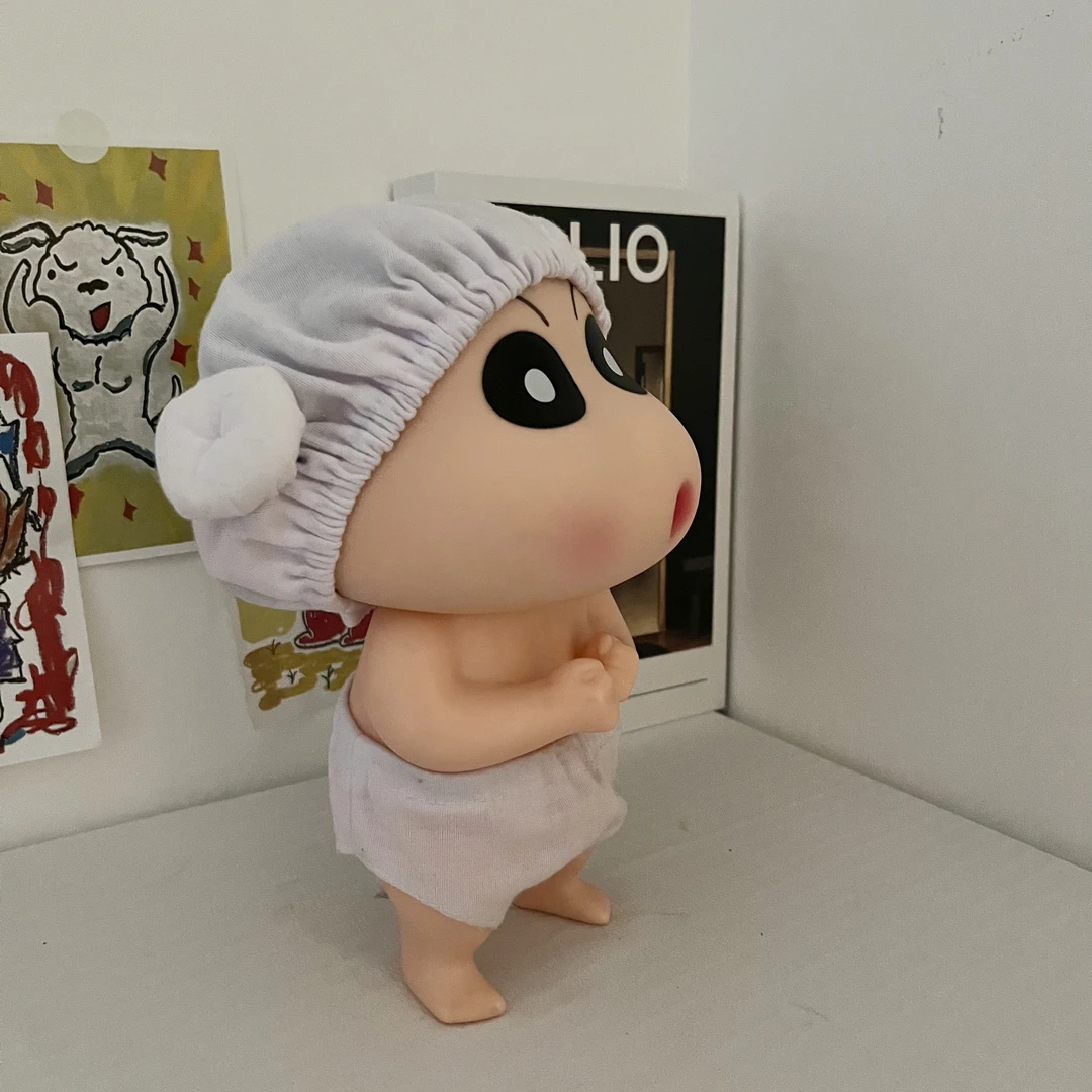高品质 25cm洗澡小新 大象小新摆件 送浴帽内裤配饰 浴室桌面摆件