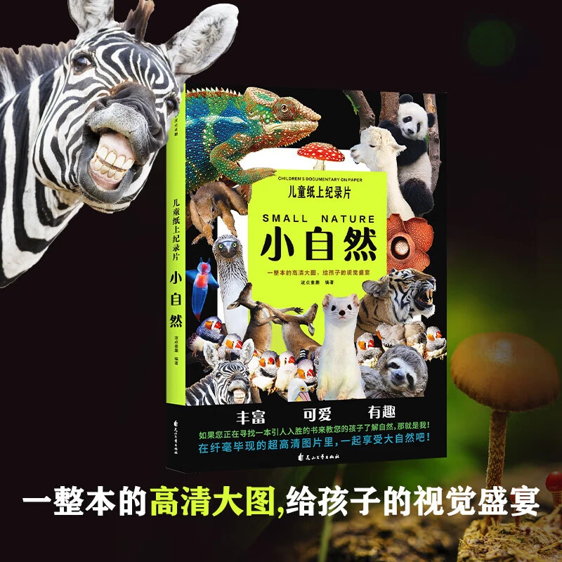 儿童纸上纪录片 小自然绘本高清大图带来自然科普视觉盛宴