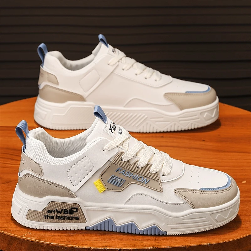 男鞋2025春季新款小众设计感青少年运动休闲板鞋潮流百搭平底潮鞋