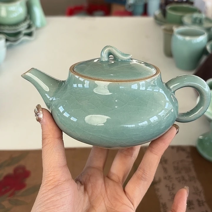 龙泉云间青瓷小米茶器